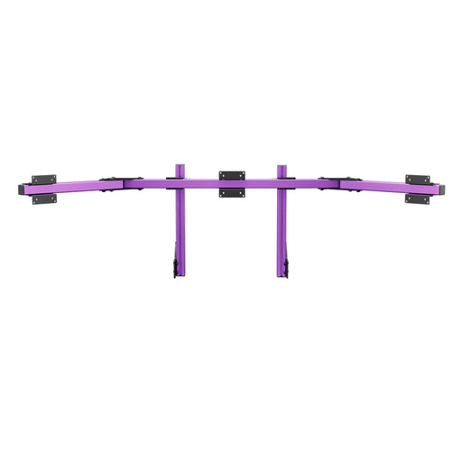 SIMGASM Core Integrated Triple Monitor Stand VESA 75/100 in purple, overview