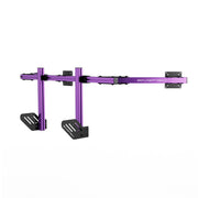 SIMGASM Core Integrated Triple Monitor Stand VESA 75/100 in purple, opposite angle