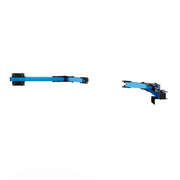 SIMGASM Core Monitor Stand Side Arms VESA 75/100 in blue, angled view