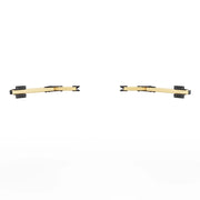 SIMGASM Core Monitor Stand Side Arms VESA 75/100 in gold, overview
