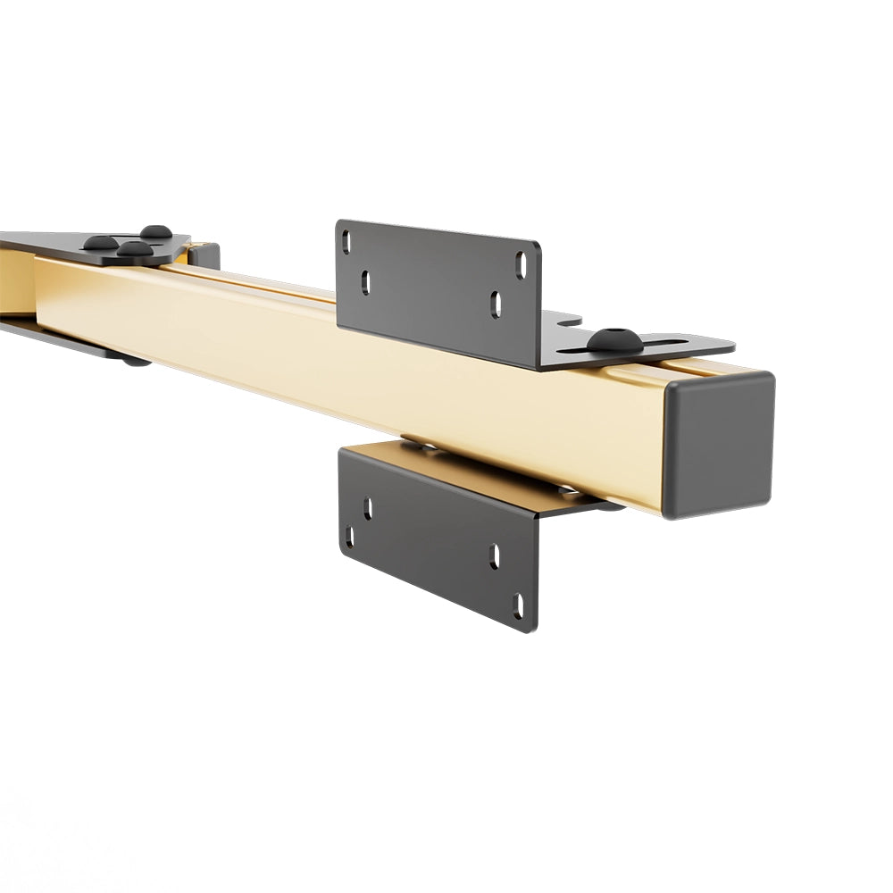 SIMGASM Core Monitor Stand Side Arms VESA 75/100 in gold, mounting detail