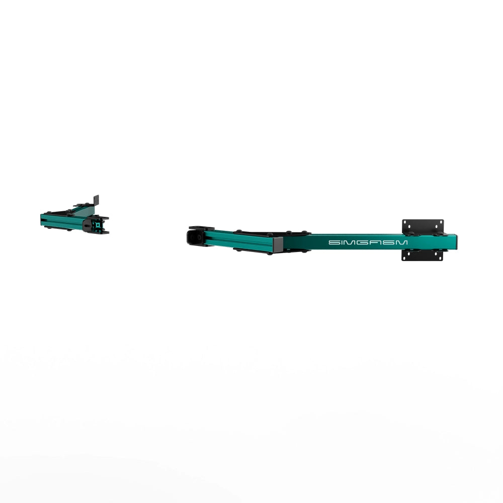 SIMGASM Core Monitor Stand Side Arms VESA 75/100 in green, opposite angle