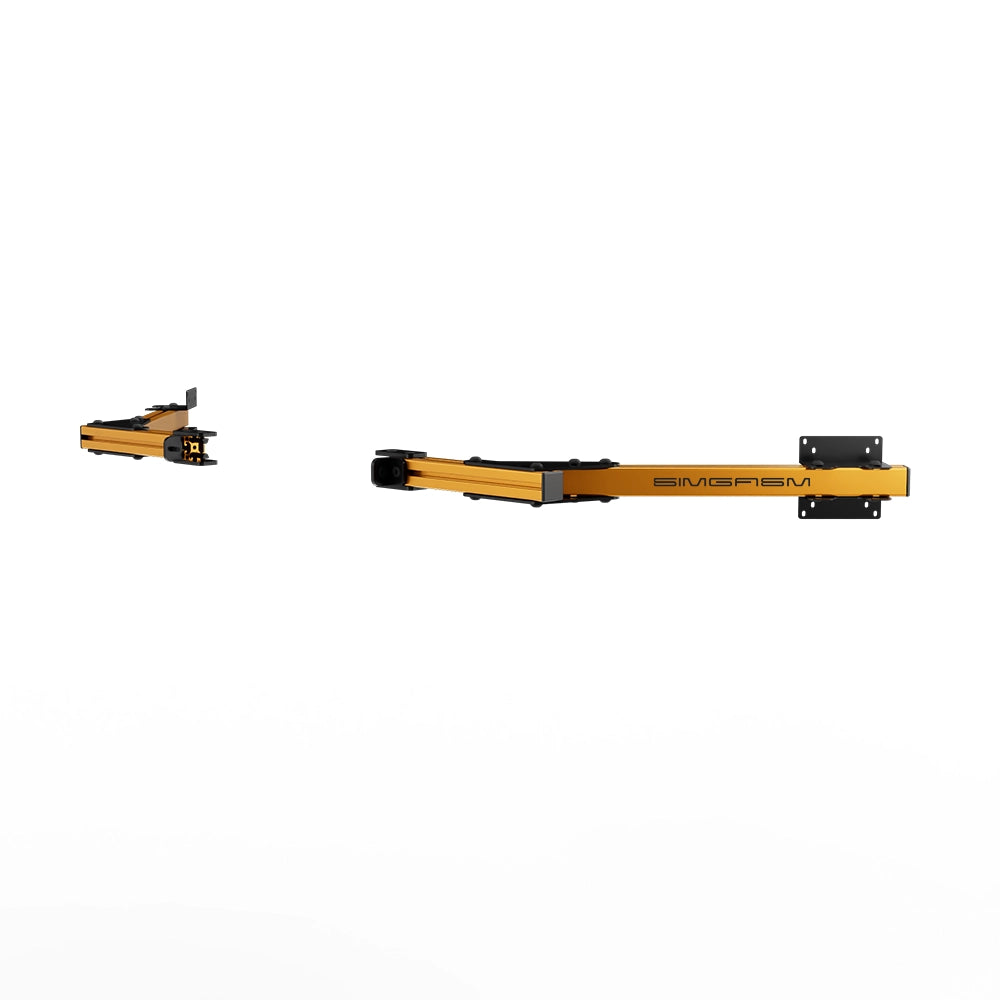 SIMGASM Core Monitor Stand Side Arms VESA 75/100 in orange, opposite angle