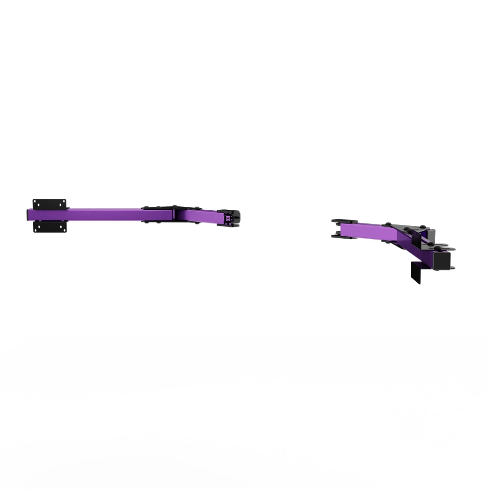 SIMGASM Core Monitor Stand Side Arms VESA 75/100 in purple, angled view