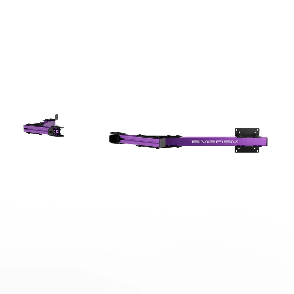 SIMGASM Core Monitor Stand Side Arms VESA 75/100 in purple, opposite angle