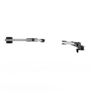 SIMGASM Core Monitor Stand Side Arms VESA 75/100 in silver, angled view