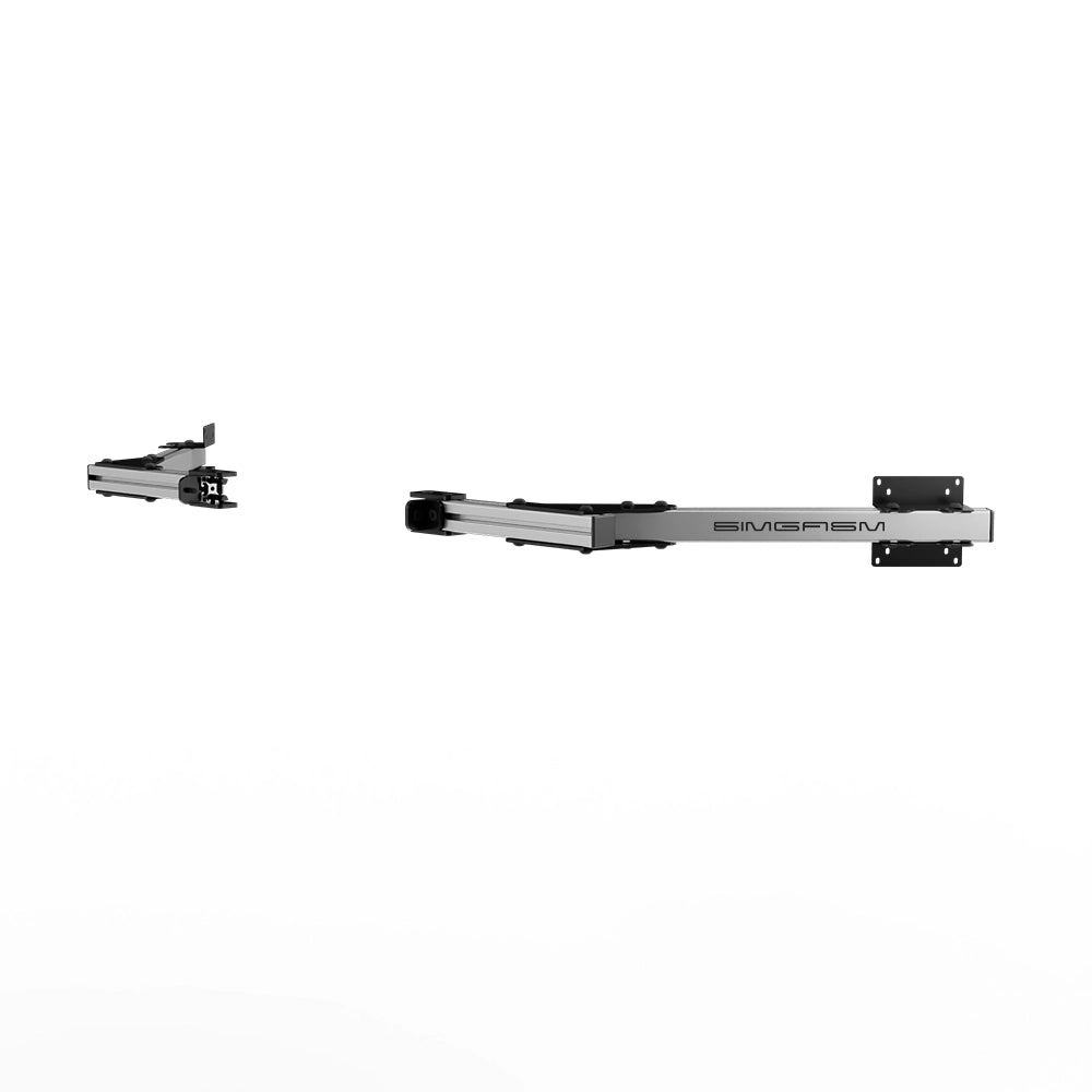 SIMGASM Core Monitor Stand Side Arms VESA 75/100 in silver, opposite angle