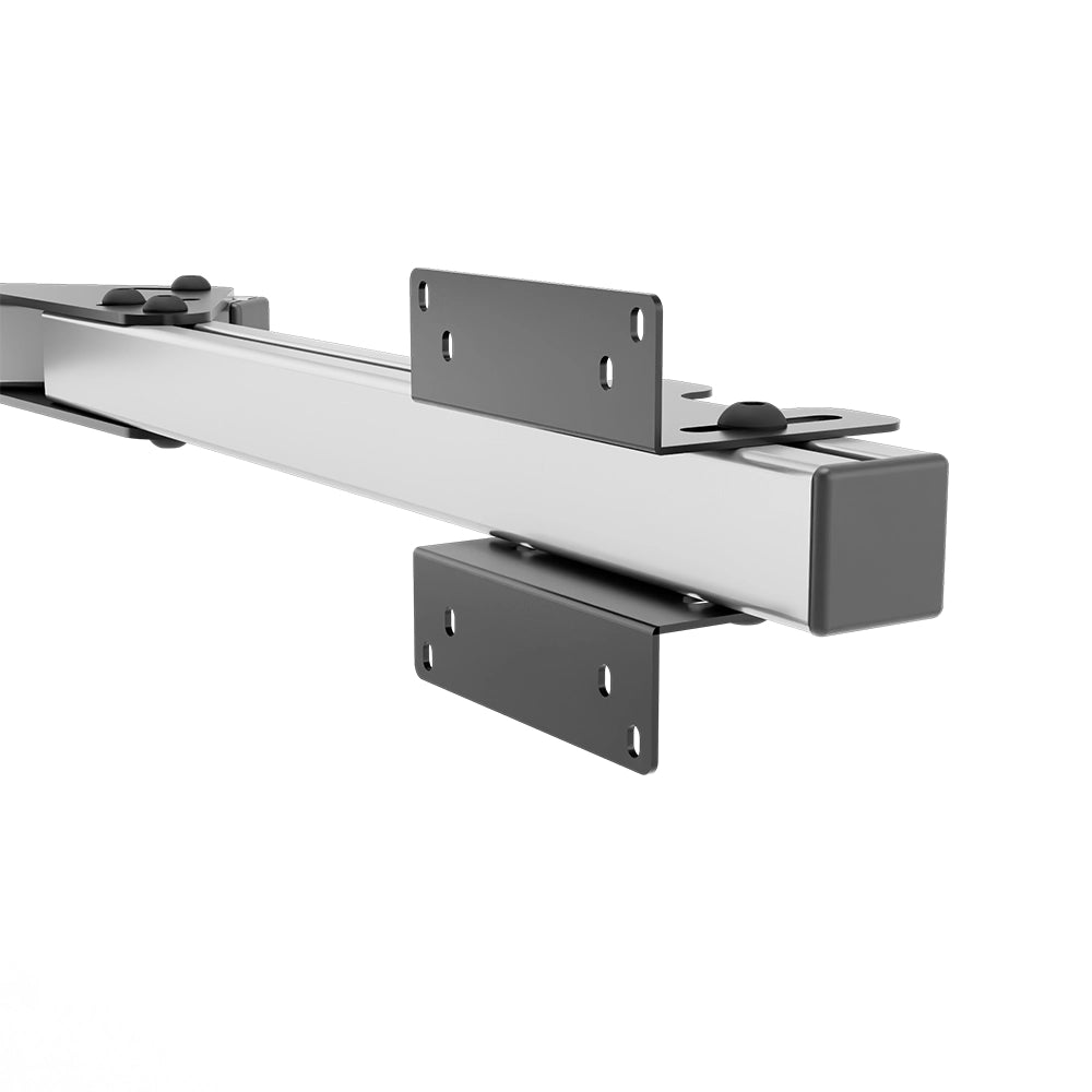 SIMGASM Core Monitor Stand Side Arms VESA 75/100 in silver, mounting detail