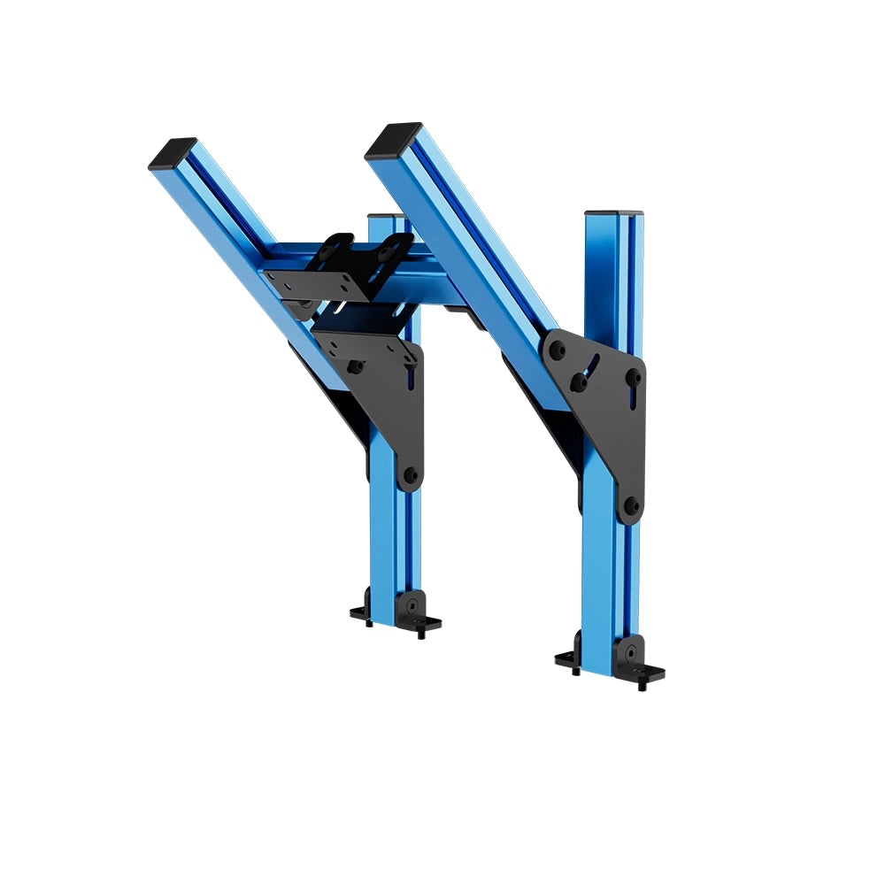 SIMGASM Core Top Monitor Stand VESA 75/100 in blue, angled view