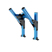 SIMGASM Core Top Monitor Stand VESA 75/100 in blue, angled view