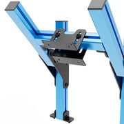 SIMGASM Core Top Monitor Stand VESA 75/100 in blue, mounting detail