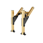 SIMGASM Core Top Monitor Stand VESA 75/100 in gold, opposite angle