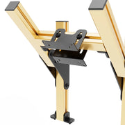 SIMGASM Core Top Monitor Stand VESA 75/100 in gold, mounting detail