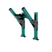 SIMGASM Core Top Monitor Stand VESA 75/100 in green, angled view