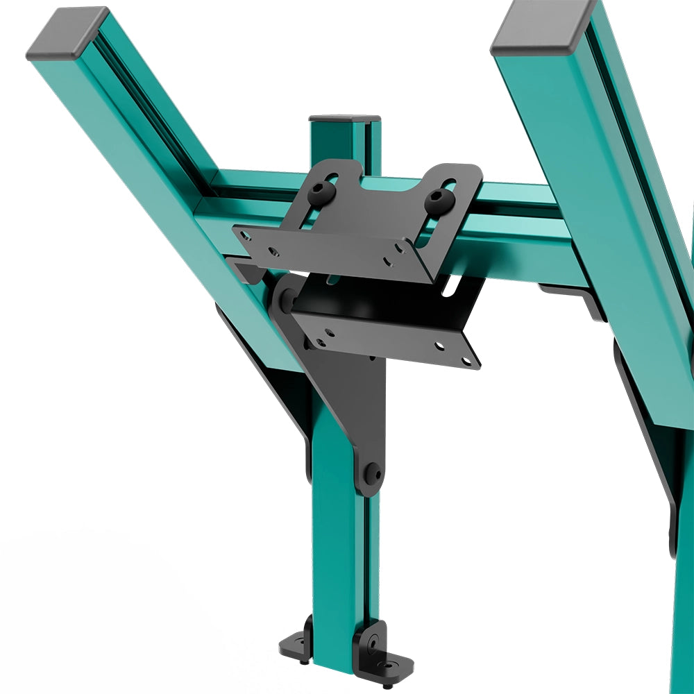 SIMGASM Core Top Monitor Stand VESA 75/100 in green, mounting detail