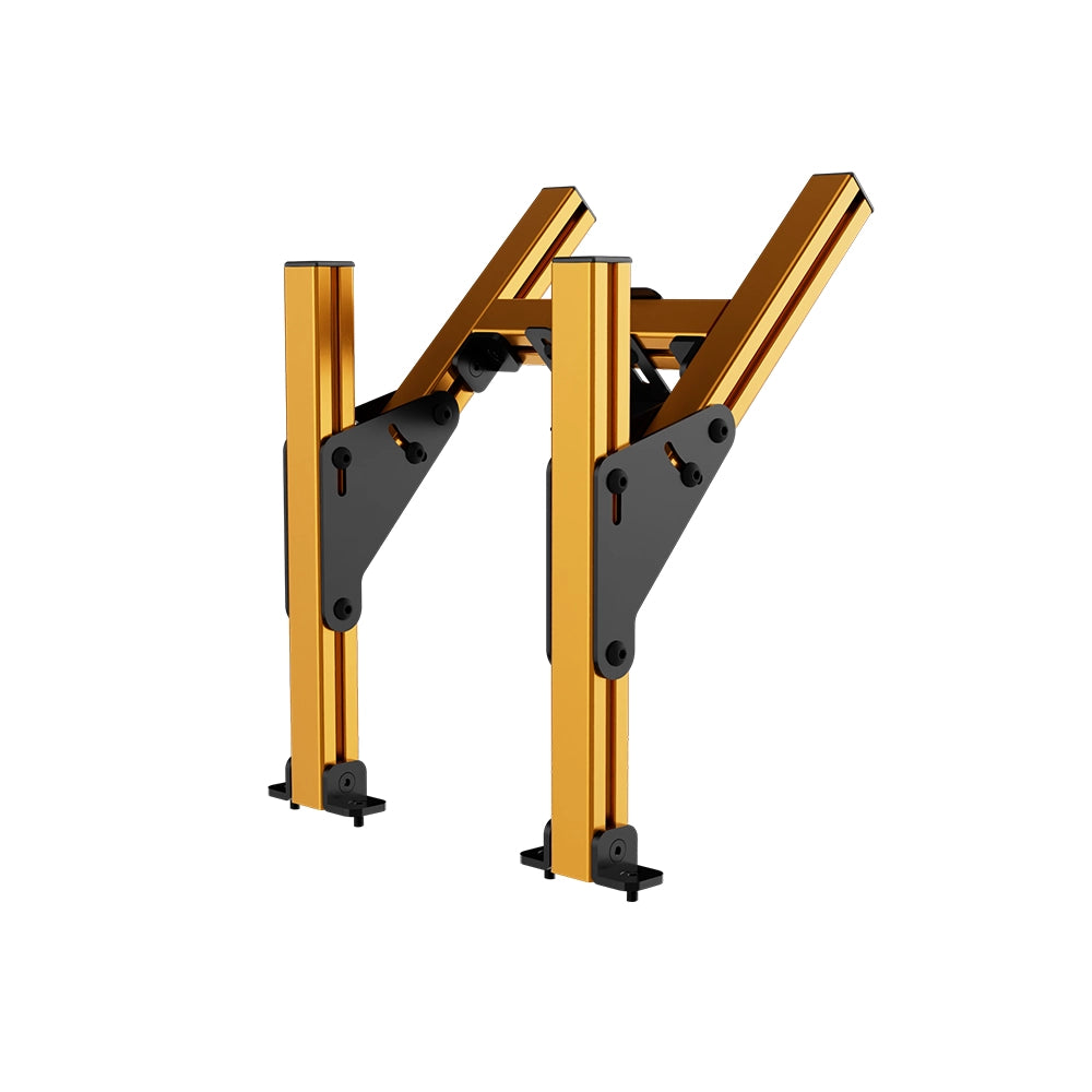 SIMGASM Core Top Monitor Stand VESA 75/100 in orange, opposite angle
