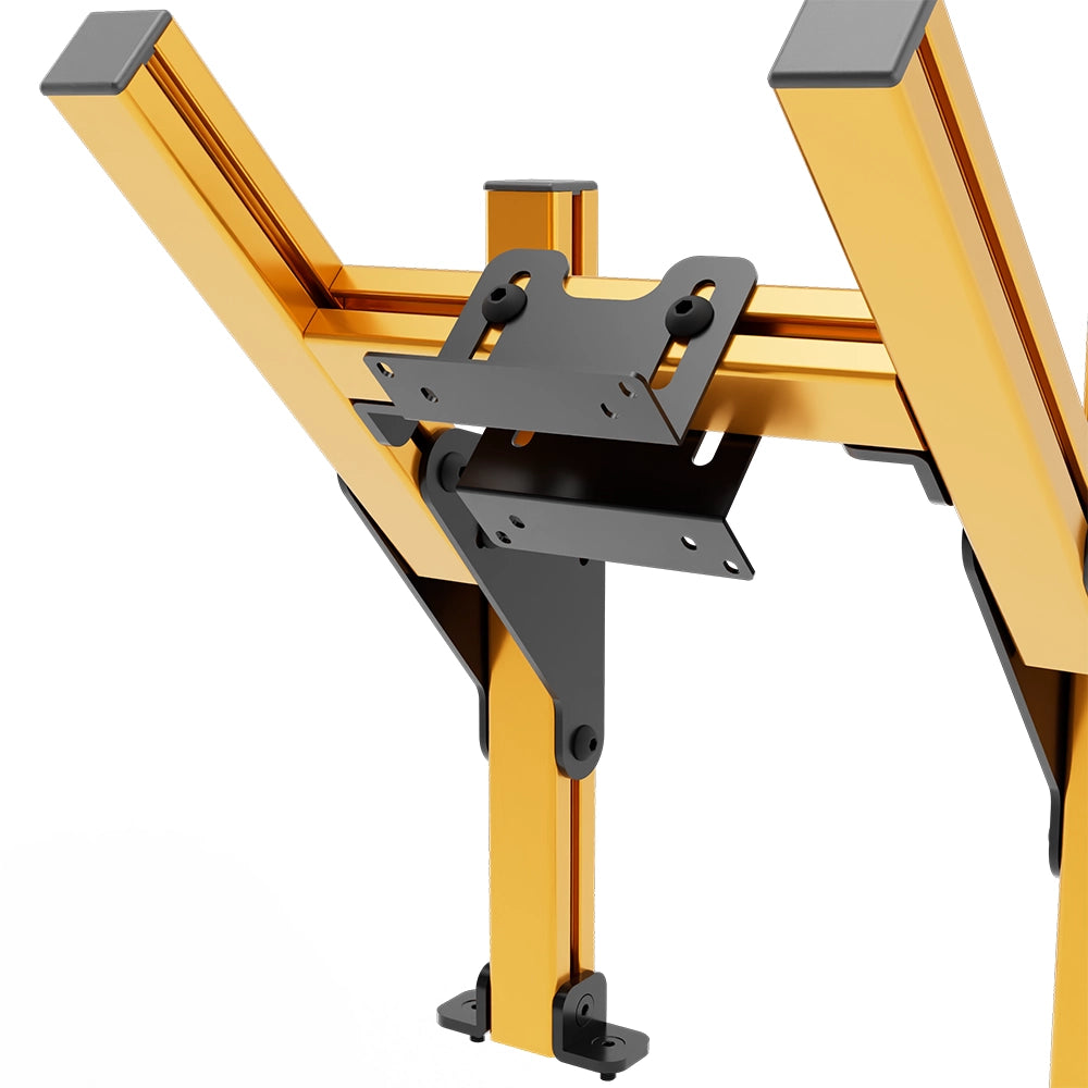 SIMGASM Core Top Monitor Stand VESA 75/100 in orange, mounting detail