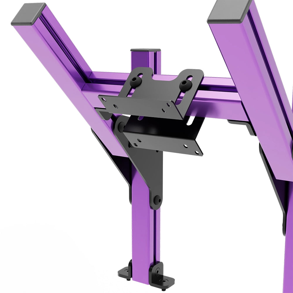 SIMGASM Core Top Monitor Stand VESA 75/100 in purple, mounting detail