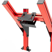 SIMGASM Core Top Monitor Stand VESA 75/100 in red, mounting detail