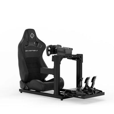 SIMGASM | Hobby Aluminum Sim Racing Cockpit - Black