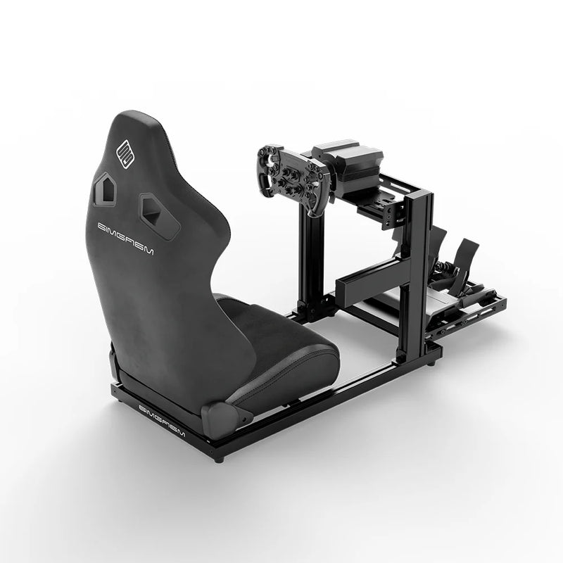 SIMGASM | Hobby Aluminum Sim Racing Cockpit - Black