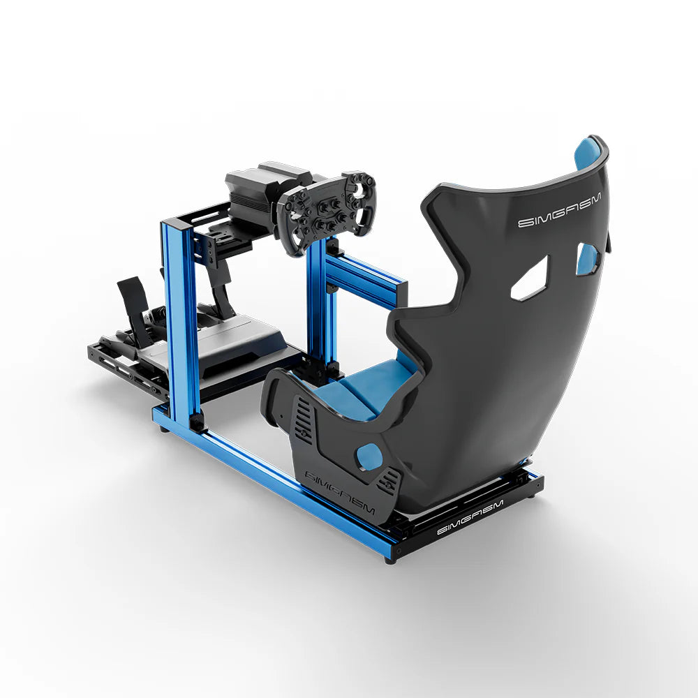 SIMGASM | Hobby Aluminum Sim Racing Cockpit - Blue