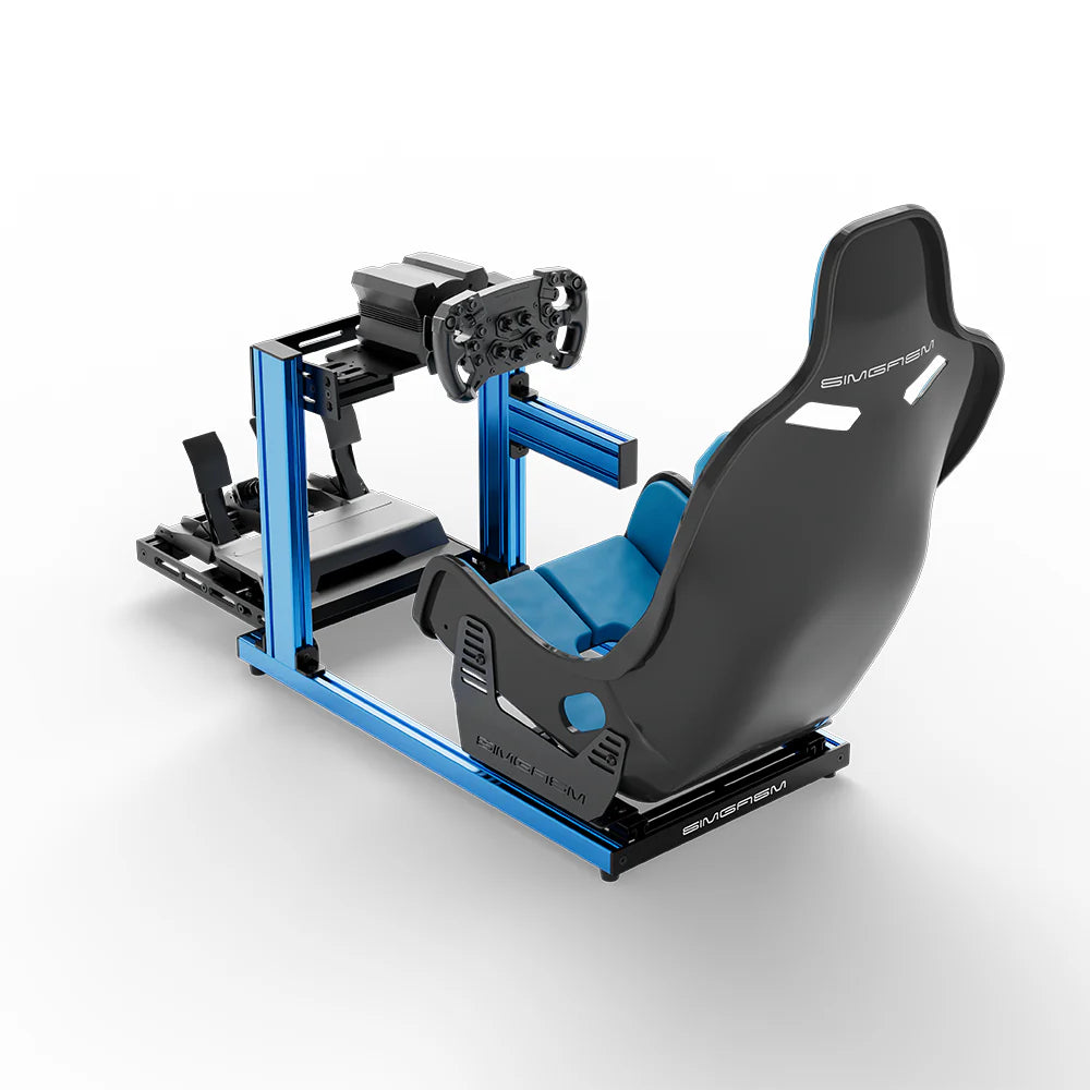 SIMGASM | Hobby Aluminum Sim Racing Cockpit - Blue