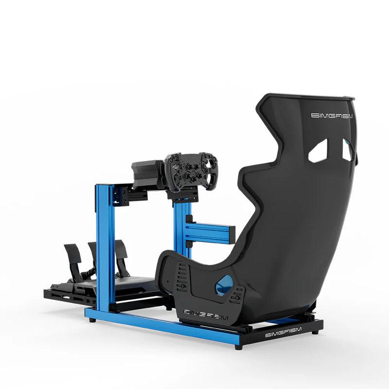 SIMGASM | Hobby Aluminum Sim Racing Cockpit - Blue
