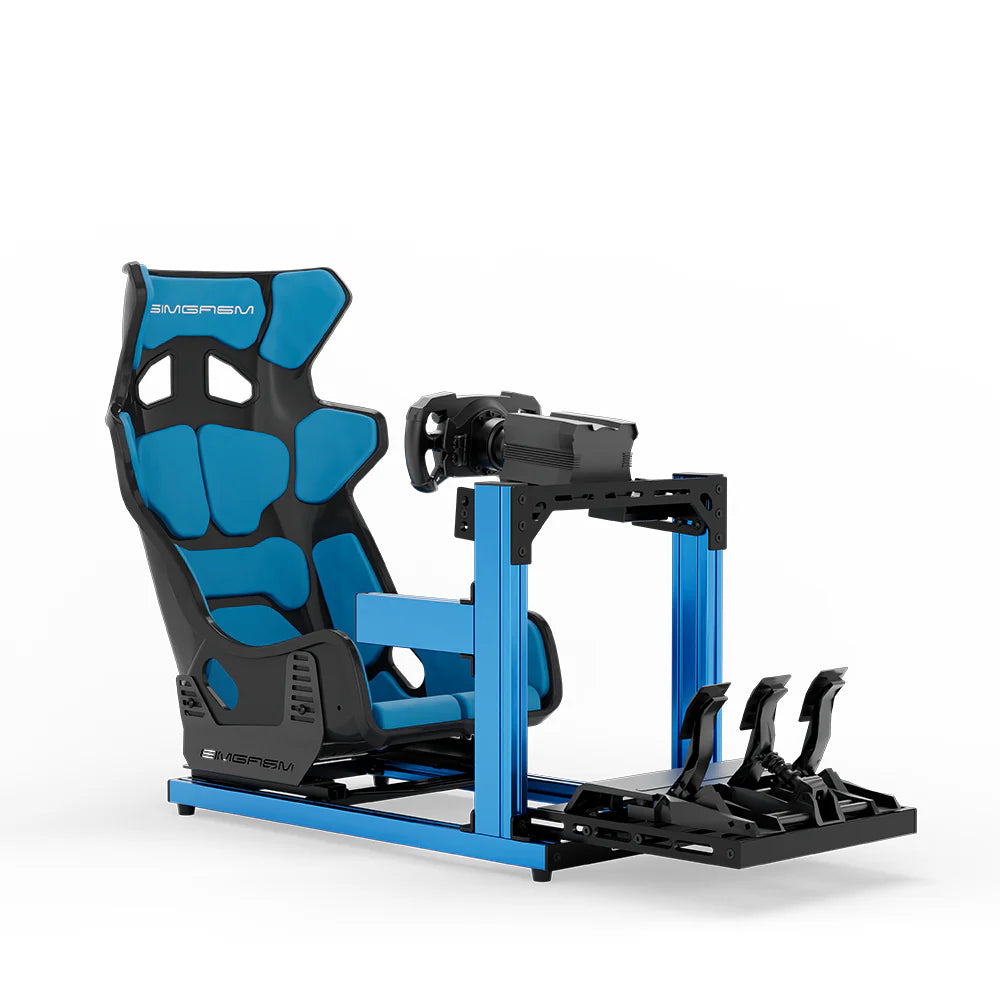 SIMGASM | Hobby Aluminum Sim Racing Cockpit - Blue