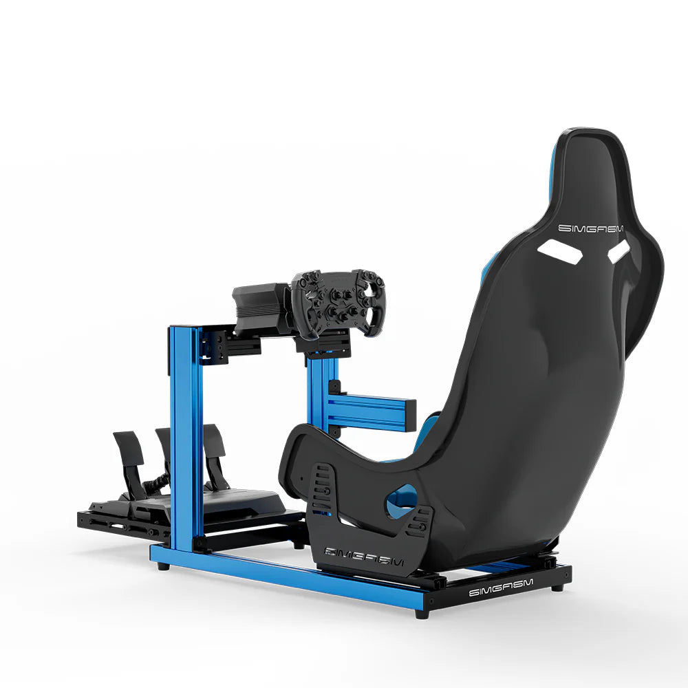 SIMGASM | Hobby Aluminum Sim Racing Cockpit - Blue