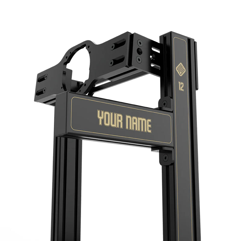 SIMGASM | Hobby Aluminum Sim Racing Cockpit - JPS - Asetek Front Mount / Add Text & Number