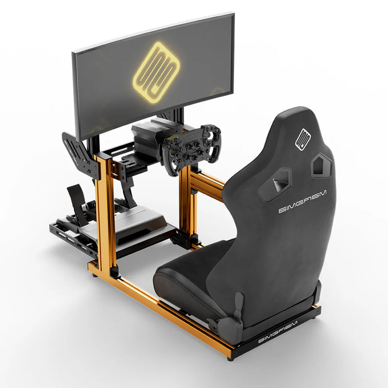 SIMGASM | Hobby Aluminum Sim Racing Cockpit - Orange