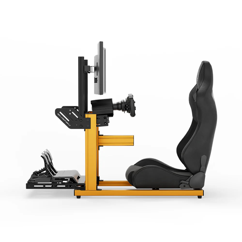 SIMGASM | Hobby Aluminum Sim Racing Cockpit - Orange