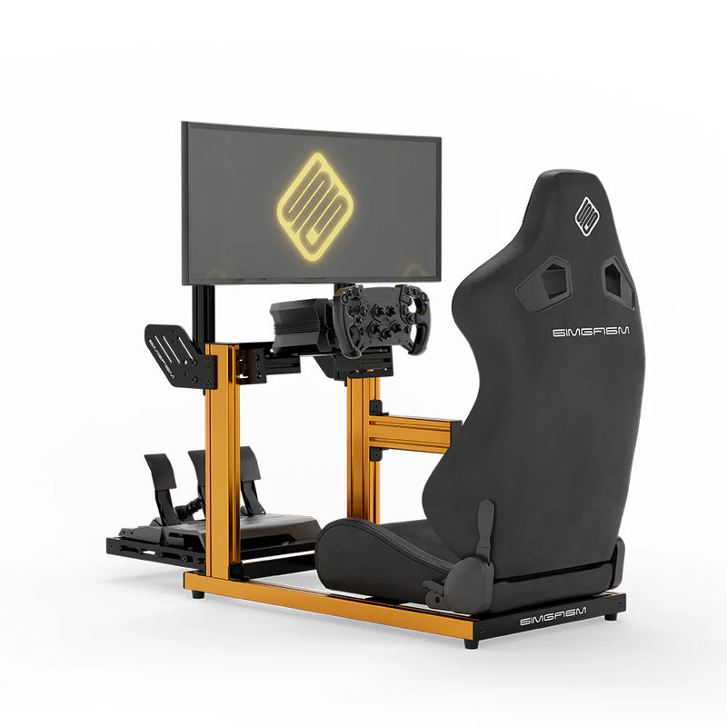 SIMGASM | Hobby Aluminum Sim Racing Cockpit - Orange
