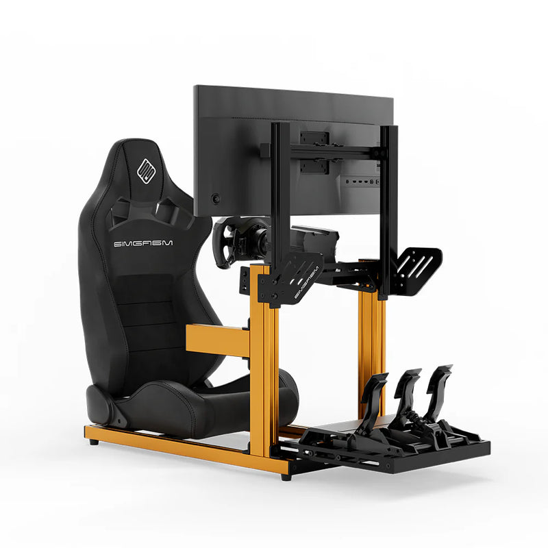 SIMGASM | Hobby Aluminum Sim Racing Cockpit - Orange