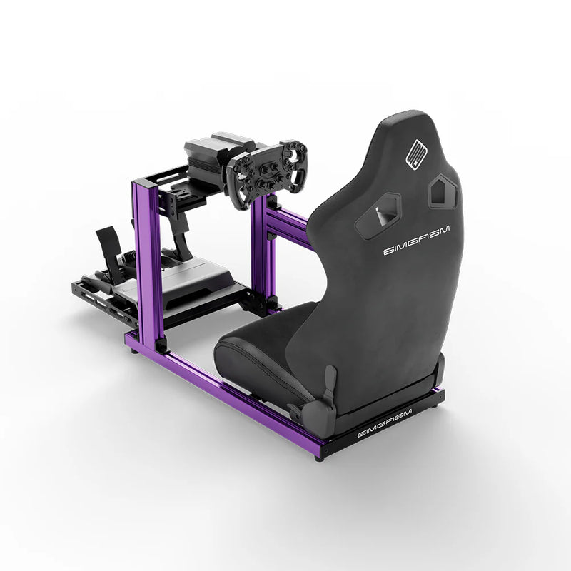 SIMGASM | Hobby Aluminum Sim Racing Cockpit - Purple