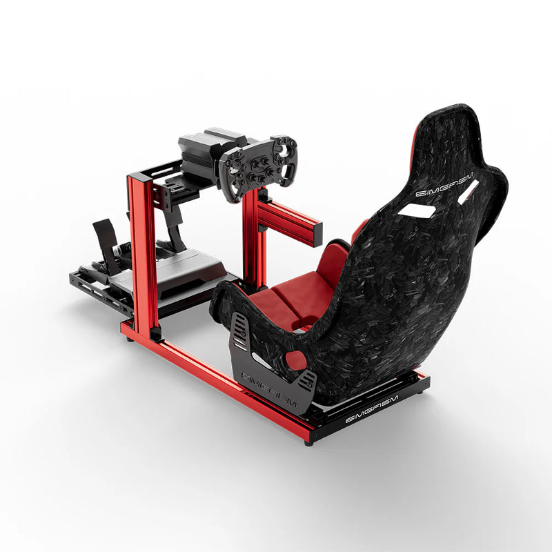 SIMGASM | Hobby Aluminum Sim Racing Cockpit - Red