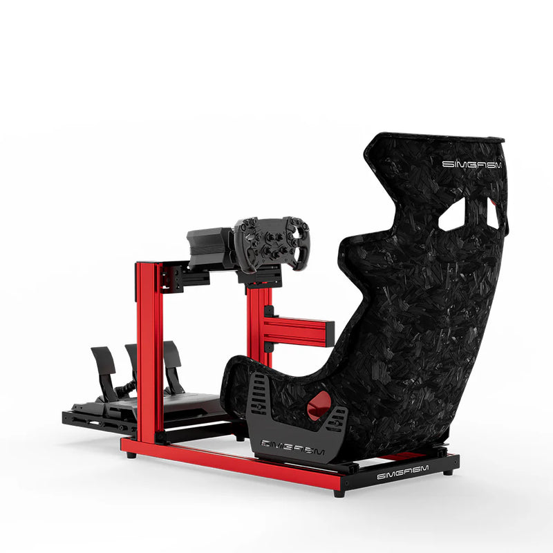 SIMGASM | Hobby Aluminum Sim Racing Cockpit - Red