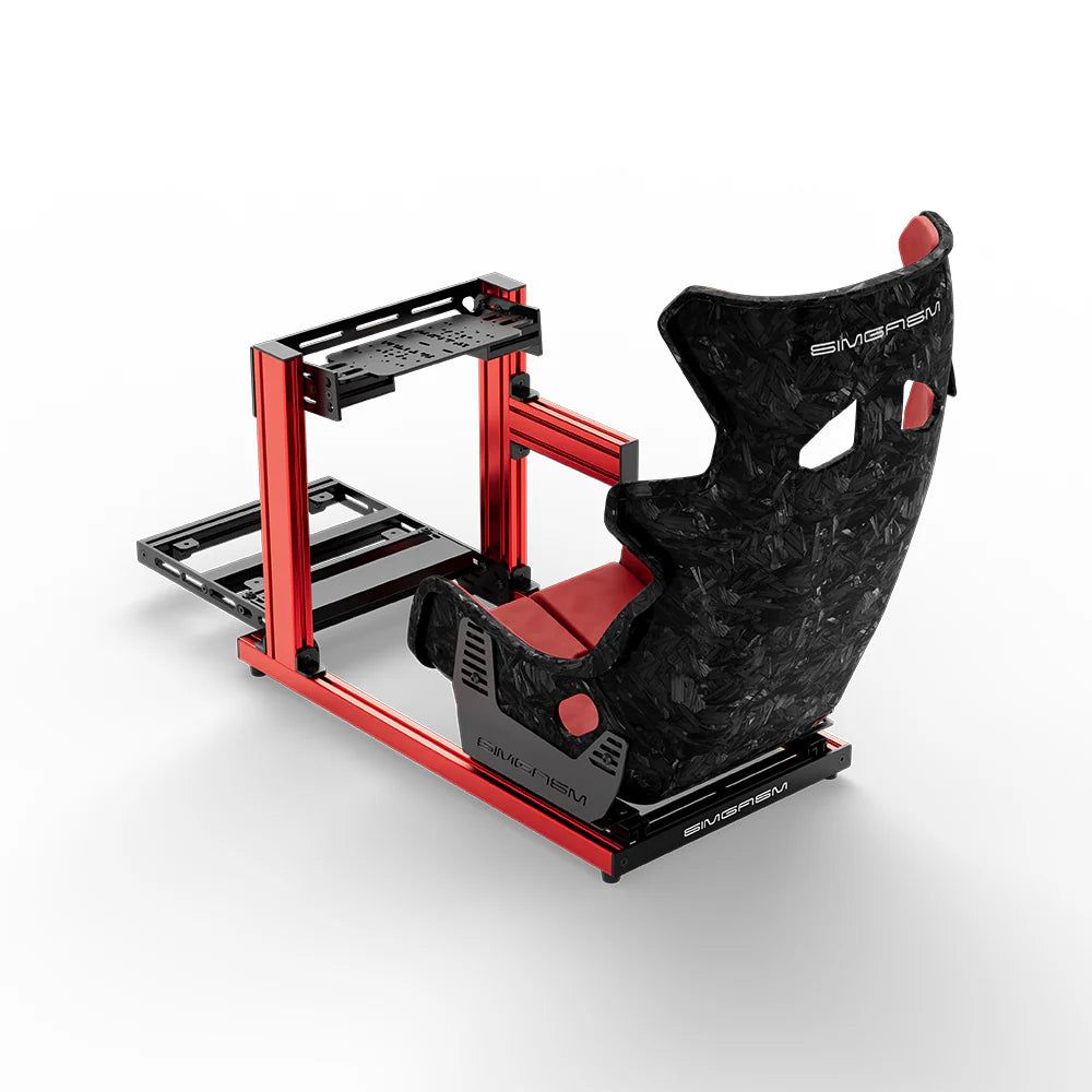 SIMGASM | Hobby Aluminum Sim Racing Cockpit - Red