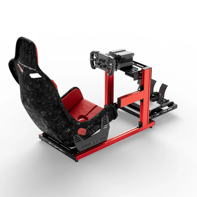 SIMGASM | Hobby Aluminum Sim Racing Cockpit - Red