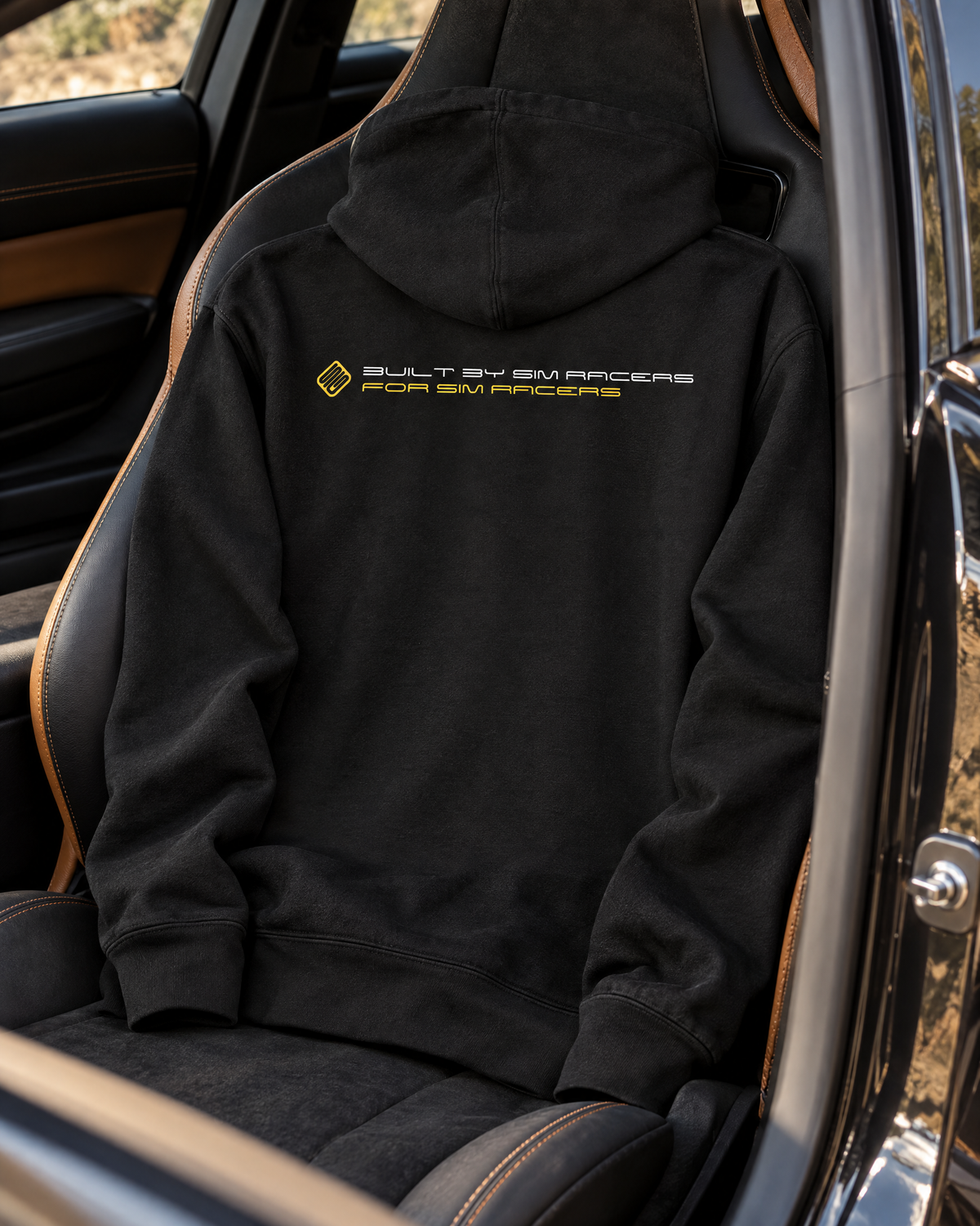 SIMGASM Classic Hoodie - car and paddock setting
