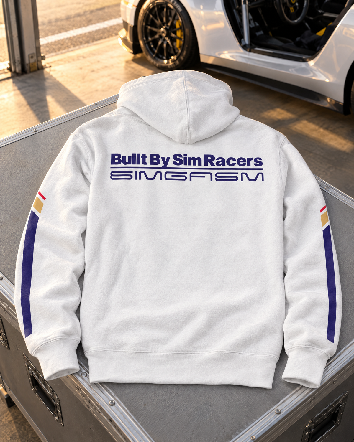SIMGASM Rothbros Hoodie - car and paddock setting