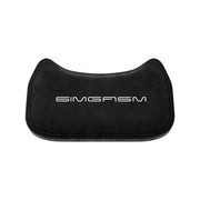 Front view of the black lumbar support cushion for the SIMGASM Atlas Formula seat