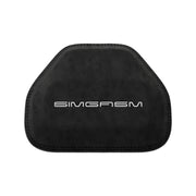 Front view of the black lumbar support cushion for the SIMGASM Atlas GT seat