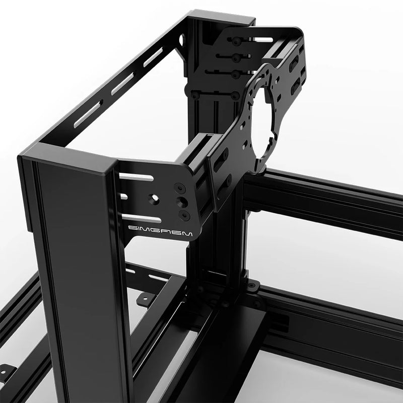 SIMGASM | Pro Aluminum Sim Racing Cockpit - Black