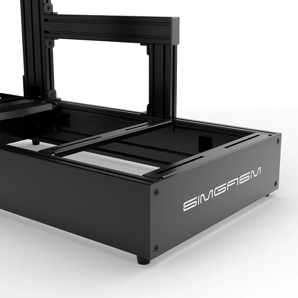SIMGASM | Pro Aluminum Sim Racing Cockpit - Black