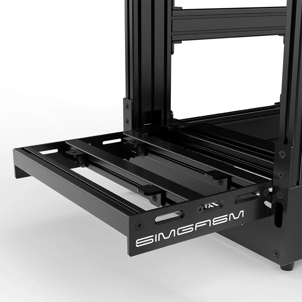 SIMGASM | Pro Aluminum Sim Racing Cockpit - Black