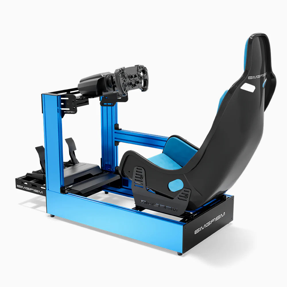 SIMGASM | Pro Aluminum Sim Racing Cockpit - Blue