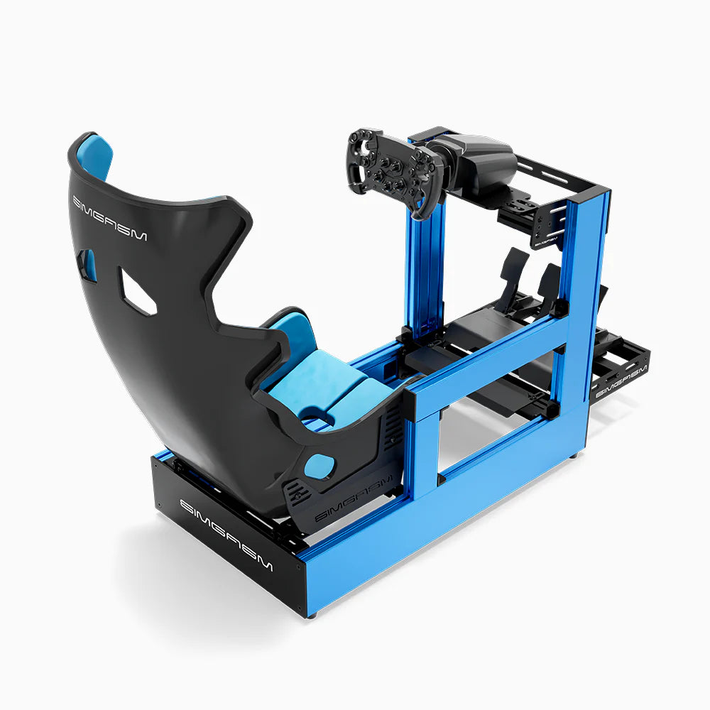 SIMGASM | Pro Aluminum Sim Racing Cockpit - Blue