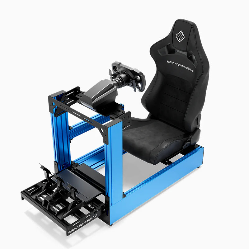 SIMGASM | Pro Aluminum Sim Racing Cockpit - Blue